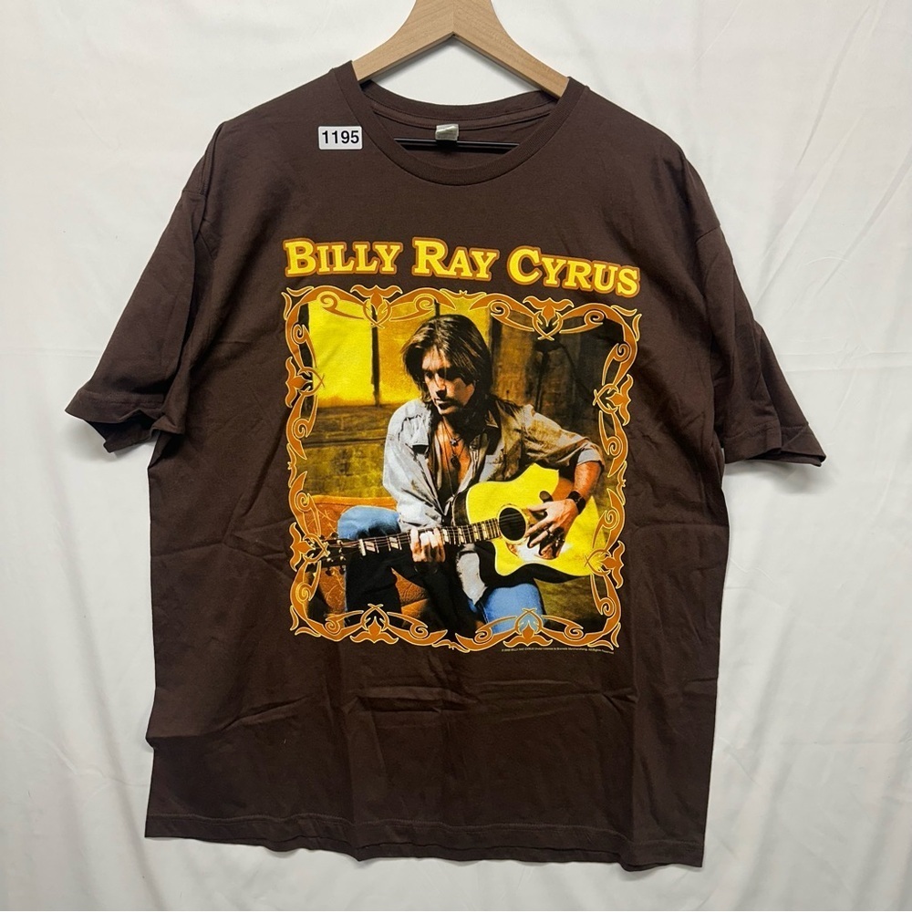 Billy Ray Cyrus Tour 2008 Concert T-Shirt Brown XXL Country Music Graphic Tee - Picture 1 of 7